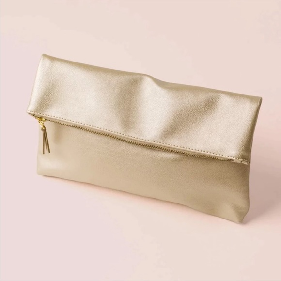 FAWN Design Gold Fold over Oversized Clutch from Winter 2022 Jilly Box - Picture 2 of 6